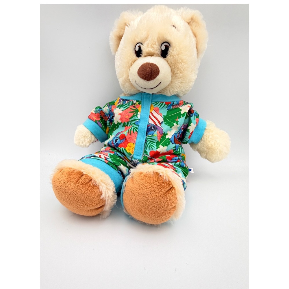 Build-A-Bear Workshop Cream Plush Bear in Disney Lilo & Stitch Tropical Sleeper